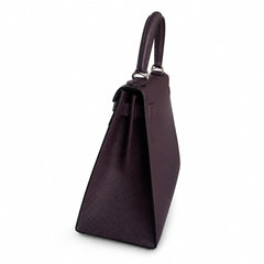 Hermès Kelly II 28cm Prunier Epsom Calf Leather Palladium Hardware