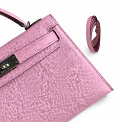 Hermès Kelly Sellier 19 Malva Epsom Palladium Hardware