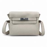 Kelly Messenger PM 27 Veau Togo, Crème Milkshake, Palladium Hardware