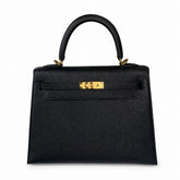 Hermès Kelly II 25cm Noir Epsom Calf Leather Gold Hardware