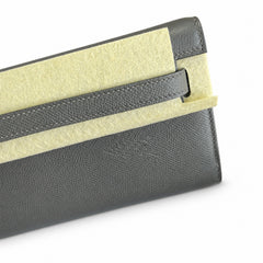 Hermès Kelly Cut 31 Clutch Epsom Leather Picture Pewter Gray