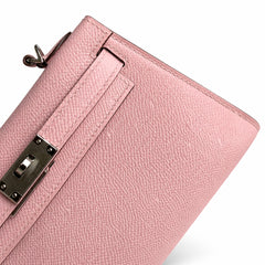 Hermès Kelly Sellier 19 Rose Sakura Epsom Palladium Hardware