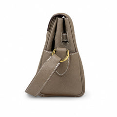 Kelly Messenger PM 27 Veau Togo, Élephant, Gold Hardware