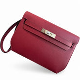 Hermès Kelly Dépêches 25 Rouge Casaque Epsom Calf Leather Palladium Hardware