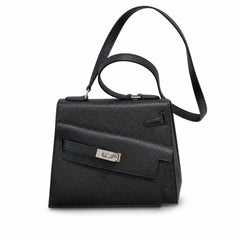 Hermès Kelly En Désordre 20cm Noir Epsom Calf Leather Palladium Hardware
