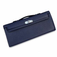 Hermès Kelly Cut 31 Bleu Saphir Epsom Palladium Hardware