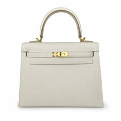 Hermès Kelly Sellier 25cm Milkshake Epsom Calf Leather Gold Hardware