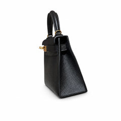 Hermès Mini Kelly II 20 Noir Epsom Calf Leather Gold Hardware