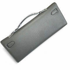 Hermès Kelly Cut 31 Clutch Epsom Leather Picture Pewter Gray