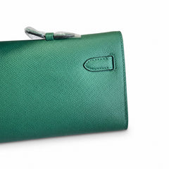 Hermès Kelly Cut 31 Clutch Epsom Leather Picture Malachite Green
