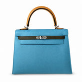 Hermès Kelly Sellier 25cm Nord Contrast Epsom Calf Leather Palladium Hardware
