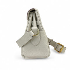 Kelly Messenger PM 27 Veau Togo, Crème Milkshake, Gold Hardware