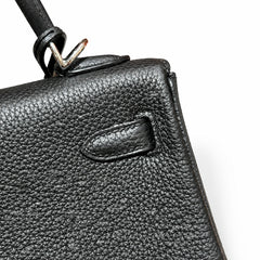 Hermès Kelly Retourne 25 Noir Togo Calf Leather Palladium Hardware