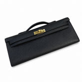 Hermès Kelly Cut 31 Noir Epsom Leather Gold Hardware Women Evening Clutch Bag