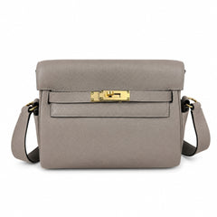 Kelly Messenger PM 27 Veau Togo, Gris Perle, Gold Hardware