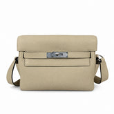 Kelly Messenger PM 27 Veau Togo, Gris Perle, Palladium Hardware