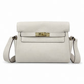 Kelly Messenger PM 27 Veau Togo, Crème Milkshake, Gold Hardware
