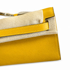 Hermès Kelly Cut 31 Clutch Epsom Leather Picture Amber Yellow