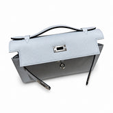 Hermès Mini Kelly II 22cm Bleu Brume Epsom Calf Leather Palladium Hardware
