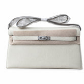 Hermès Kelly Shoulder Craie Epsom Palladium Hardware