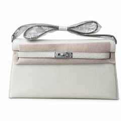 Hermès Kelly Shoulder Craie Epsom Palladium Hardware