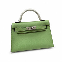 Hermès Kelly Sellier 19 Vert Pomme Epsom Palladium Hardware