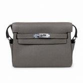 Kelly Messenger PM 27 Veau Togo, Gris Étain, Palladium Hardware