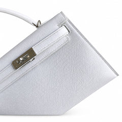 Hermès Kelly Sellier 19 Blanc Epsom Palladium Hardware