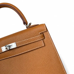 Hermès Mini Kelly II 25cm Gold Epsom Calf Leather Palladium Hardware