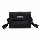 Kelly Messenger PM 27 Veau Togo, Noir, Palladium Hardware