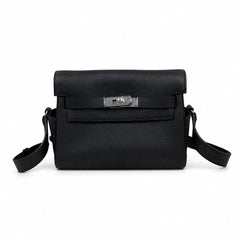 Kelly Messenger PM 27 Veau Togo, Noir, Palladium Hardware