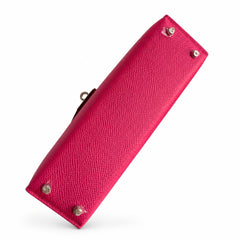 Hermès Kelly Sellier 19 Rose Jaipur Epsom Calf Leather Palladium Hardware