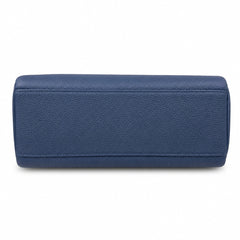 Kelly Messenger PM 27 Veau Togo, Bleu Saphir, Palladium Hardware