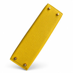 Hermès Kelly Sellier 19 Jaune Naples Epsom Gold Hardware
