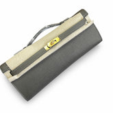 Hermès Kelly Cut 31 Clutch Epsom Leather Picture Pewter Gray
