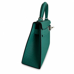 Hermès Kelly Sellier 19 Vert Malachite Epsom Palladium Hardware