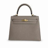 Hermès Kelly II 25cm Gris Asphalte Epsom Calf Leather Gold Hardware