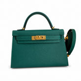 Hermès Kelly Sellier 19 Vert Malachite Epsom Gold Hardware