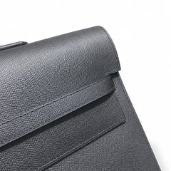 Kelly briefcase 38cm Epsom leather Noir Palladium Hardware