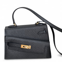 Hermès Kelly En Désordre 20cm Noir Epsom Calf Leather Gold Hardware