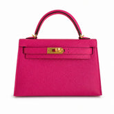 Hermès Kelly Sellier 19 Rose Jaipur Epsom Calf Leather Gold Hardware