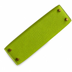 Hermès Kelly Sellier 19 Vert Pomme Epsom Gold Hardware