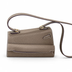 Hermès Kelly En Désordre 20cm Etoupe Epsom Calf Leather Gold Hardware