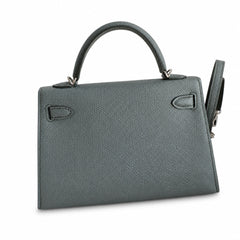Hermès Kelly Sellier 19 Vert Amande Epsom Palladium Hardware