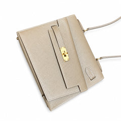 Hermès Kelly Desordre 20 Etoupe Epsom Calf Leather Gold Hardware
