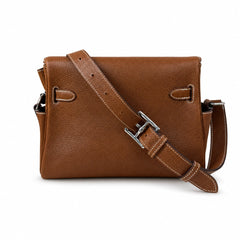 Kelly Messenger PM 27 Veau Togo, Cognac, Gold Hardware