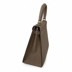 Hermès Kelly II 25cm Etoupe Epsom Calf Leather Gold Hardware
