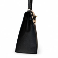 Hermès Kelly Sellier 32cm Noir Epsom Calf Leather Gold Hardware