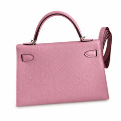 Hermès Kelly Sellier 19 Malva Epsom Palladium Hardware