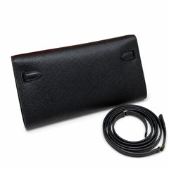 Hermès Kelly To Go Noir Epsom Calf Leather Gold Hardware